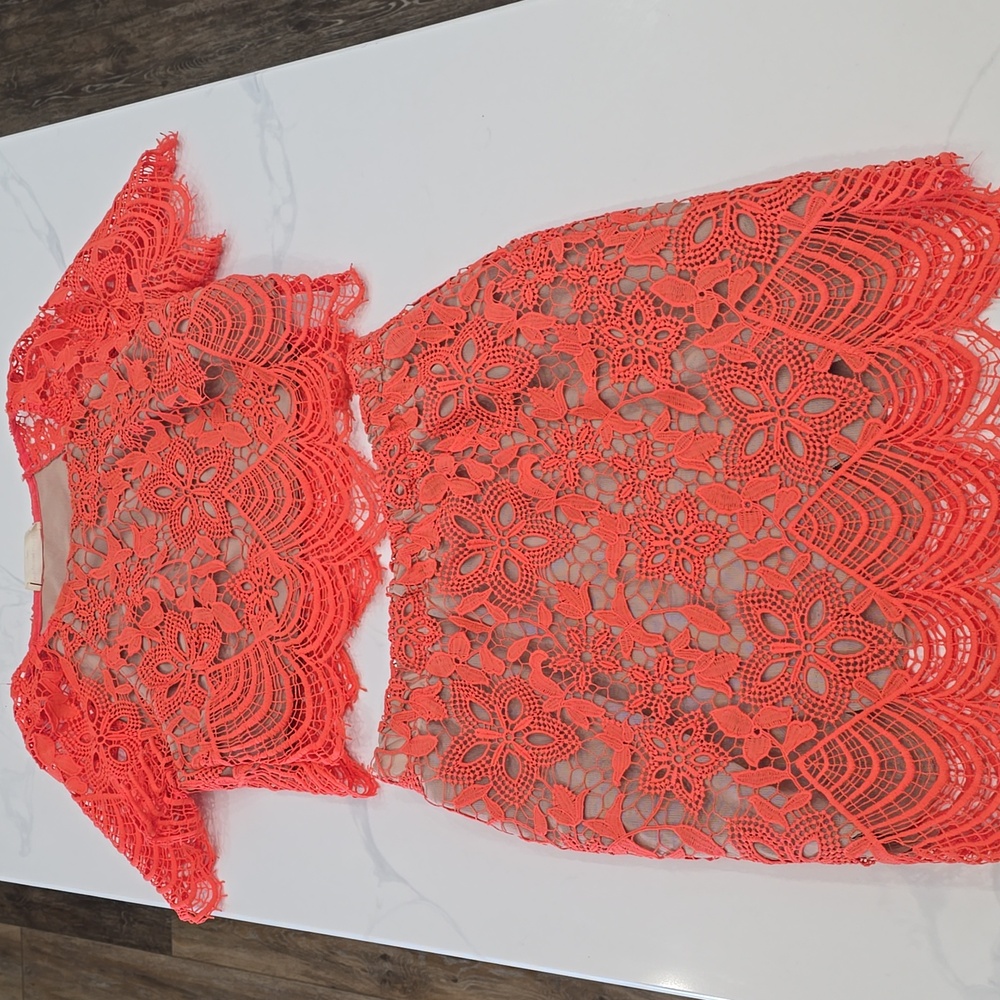 America threads two piece lace set